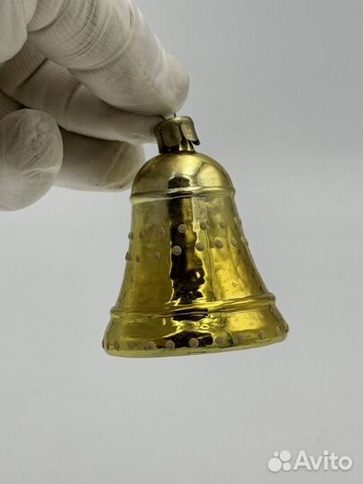 Елочные игрушки СССР клокольчик фосфор (1187)