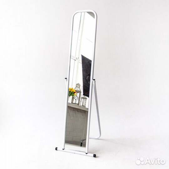 Зеркало напольное Softness на подставке, белый ма