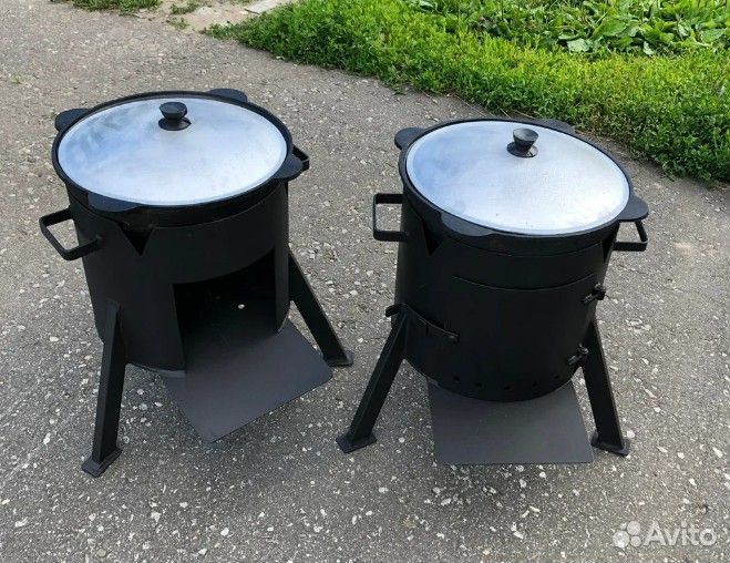 Казан чугунный 10 литров + Печь для казана