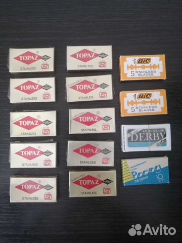 Лезвия для бритья Т-образной бритвой времен СССР