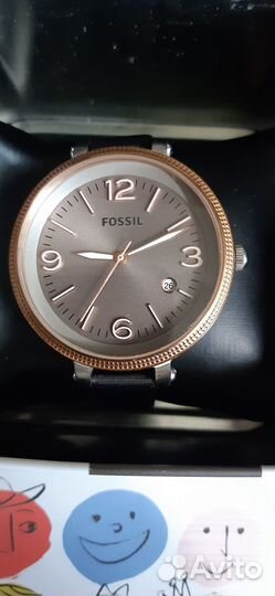 Женские часы fossil ES-3132 на кожаном ремешке