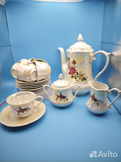 Чайный сервиз фарфор в подарочной упаковке