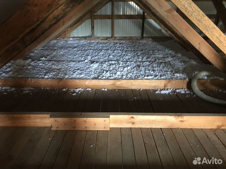 Эковата- Утепление Дома За День