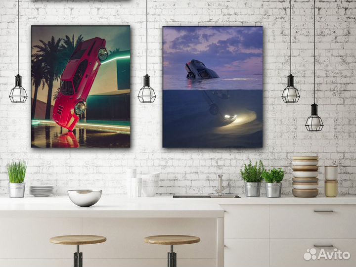 Картина на холсте автомобили для ценителей