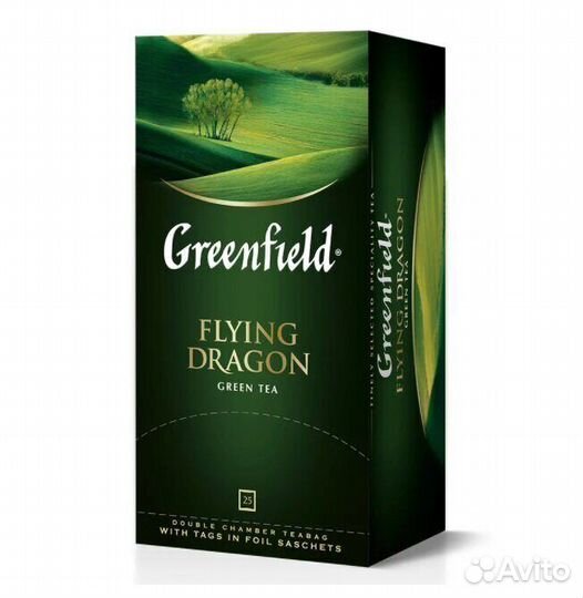 Чай Greenfield Flying Dragon Зелёный 25пакетиков