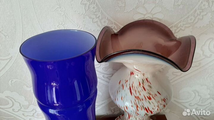 Ваза цветное стекло СССР