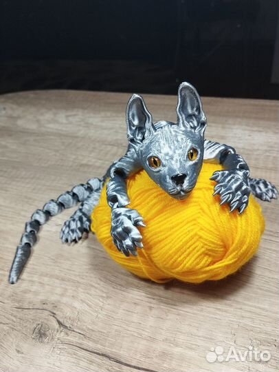 Кот игрушка сфинкс 3D печать