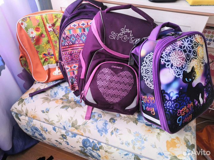 Рюкзаки новые и бу для девочки