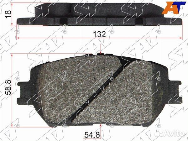 Колодки тормозные Передние toyota crown