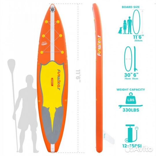 Sup board funwater Manta Ray