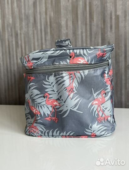 Косметичка непромокаемая большая flamingo