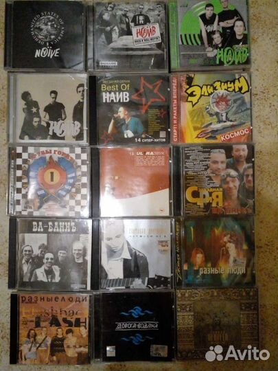 Музыка на cd 12шт