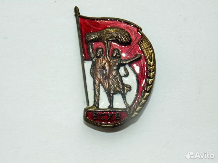 Знак всхв. Контррельеф. Бронза. Заколка