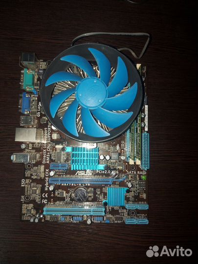 Материнка на ddr3 amd fx 4170 4гб озу