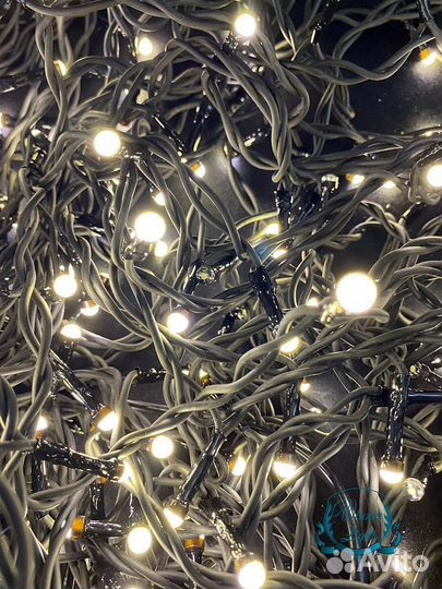 Гирлянда уличная бахрома, толстый каучук 160 больш