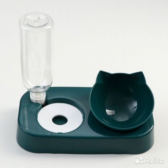 Миска с автопоилкой для кошек и собак мелких пород