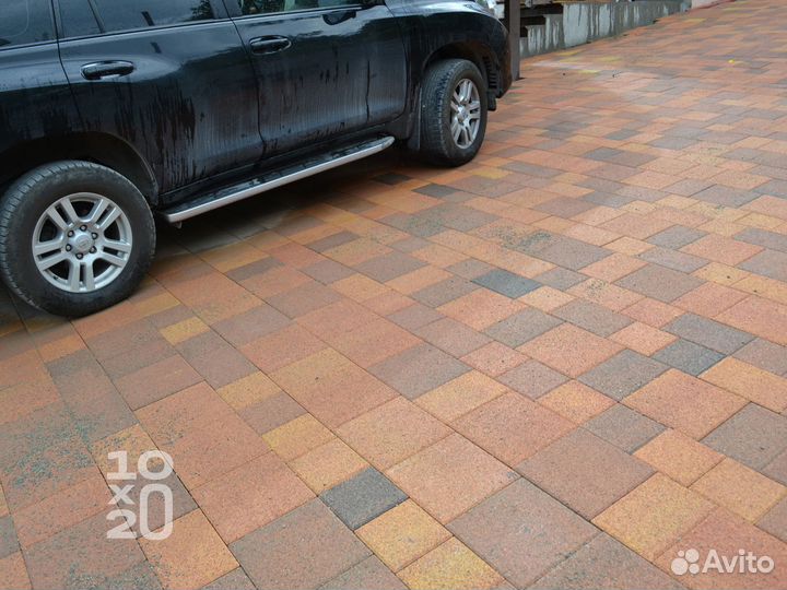 Тротуарная плитка, бордюры с работой под ключ