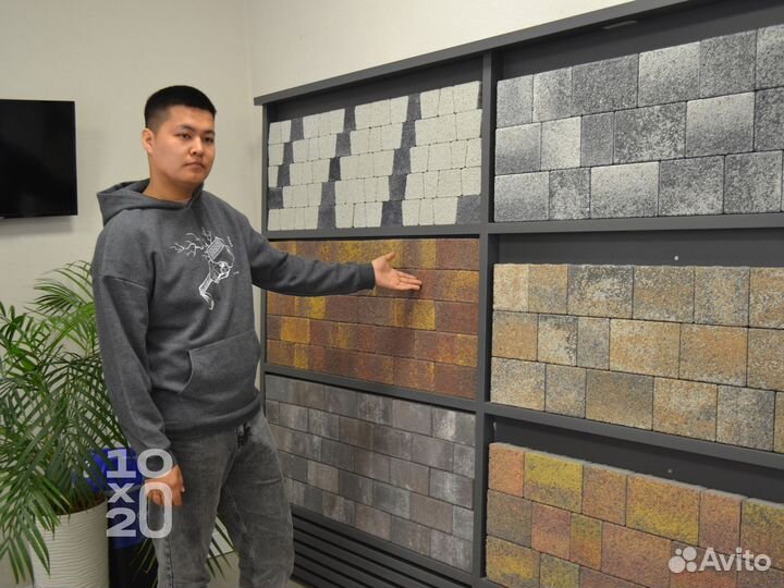 Тротуарная плитка, бордюры с работой под ключ