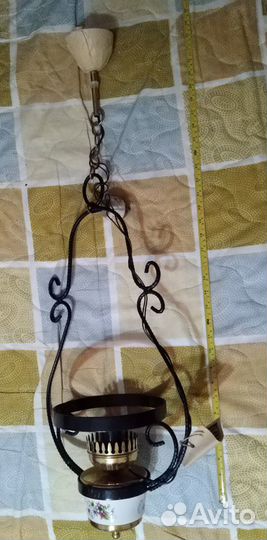 Люстры Румыния (латун, сталь и фаянс)