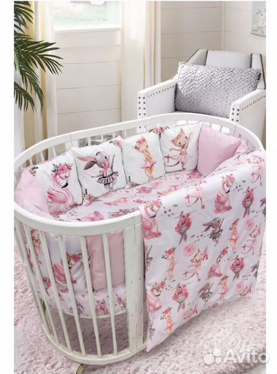 Бортики в детскую кроватку новые