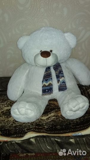 Большой белый мишка игрушки