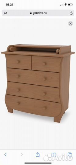 Пеленальный комод гандылян вишня