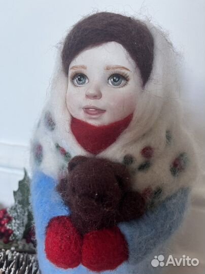 Кукла ручной работы новогодняя