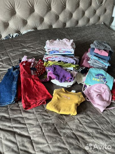 Большой пакет одежды для девочки