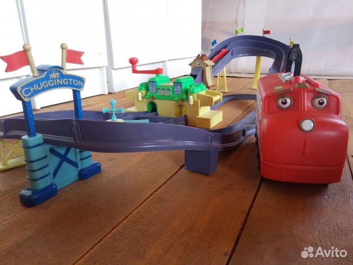 Чаггингтон трек + паровозики 8шт. +кейс Уилсон