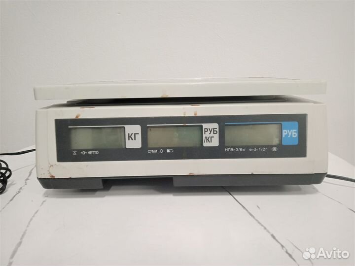 Весы торговые электронные CAS ER-JR-06CB