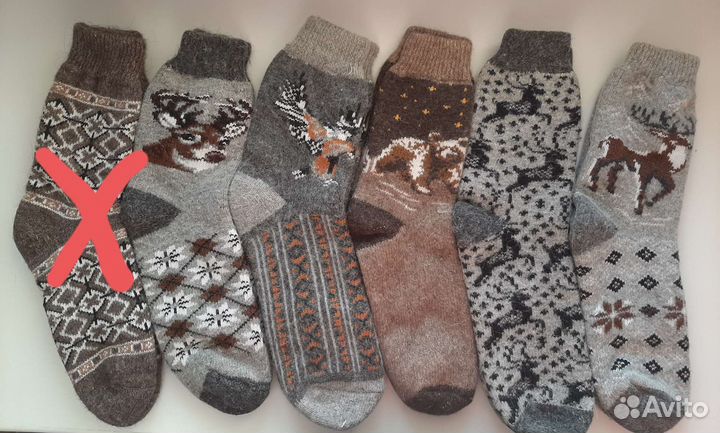 Носки шерстяные с Кавказа из овечьей шерсти