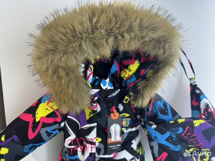 Зимний комбинезон 92 для девочки новый