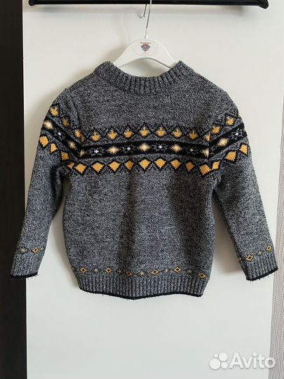 Свитер теплый для мальчика 92