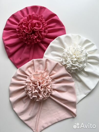 Шапочка тюрбан для малышки