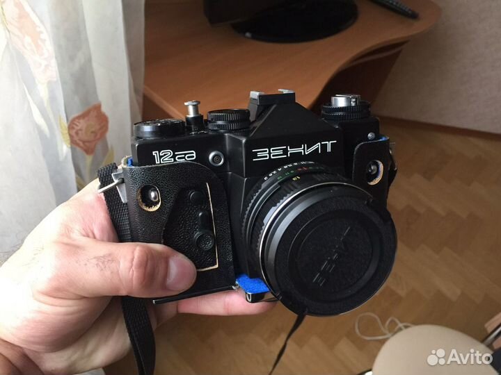 Пленочный фотоаппарат Зенит + вспышка