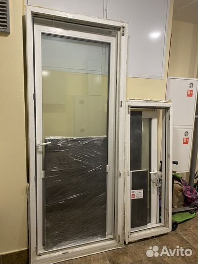 Балконная дверь с окном бу