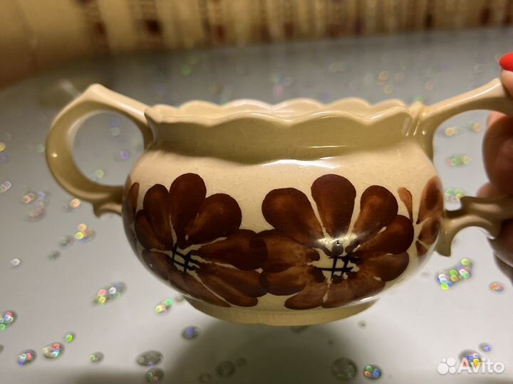 Сахарница польская керамика