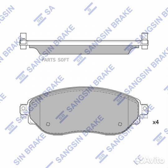 Колодки передние nissan NV300 2016, opel vivaro