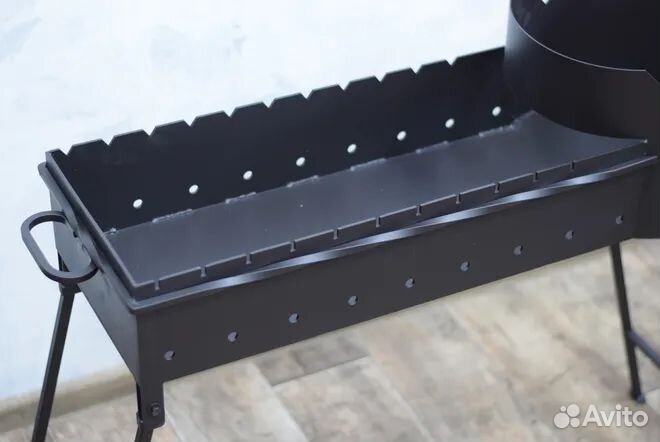 Мангал с печью под казан