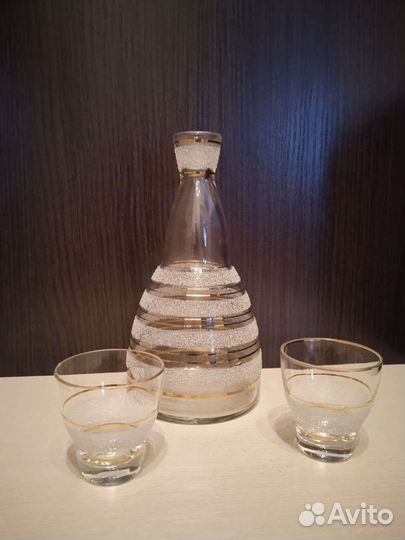 Графин штоф и рюмки СССР Винтаж