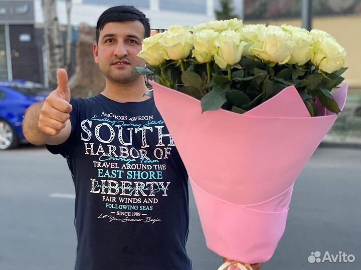 Розы Эквадор Доставка цветов 25 51 101 роза Цветы