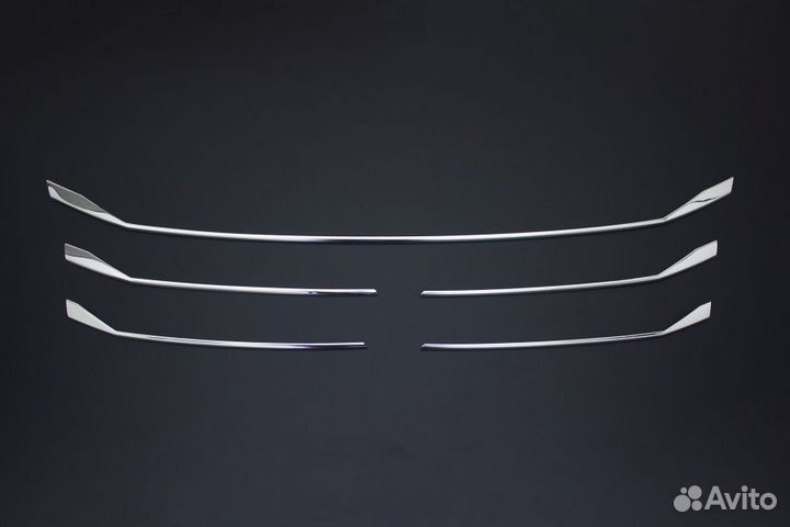 Накладки на нижнюю решетку радиатора VW T6 2020+