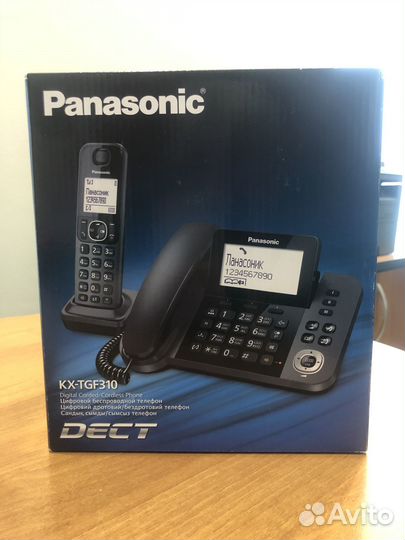 Телефон (dect) Panasonic KX-TGF310 2шт