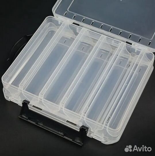 Коробка для воблеров 2х сторон 20.5х17.5х4.5см