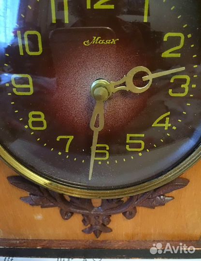 СССР настольные часы Маяк с заводом