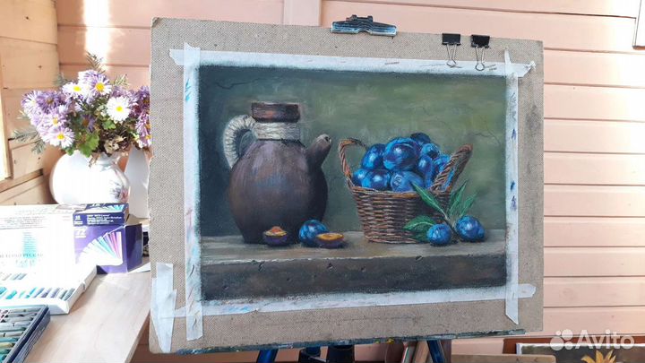 Картина пастелью 