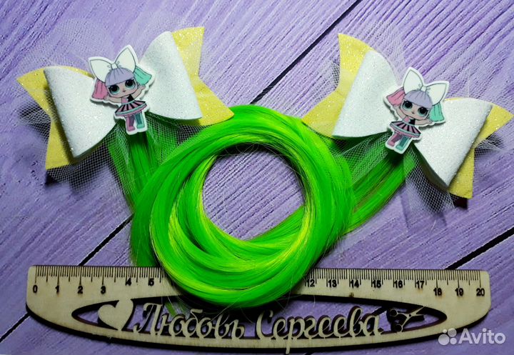 Заколочки с трессами