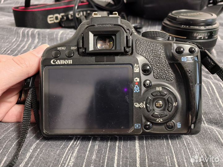 Фотоаппарат Canon 500d kit + объектив 50mm 1/4