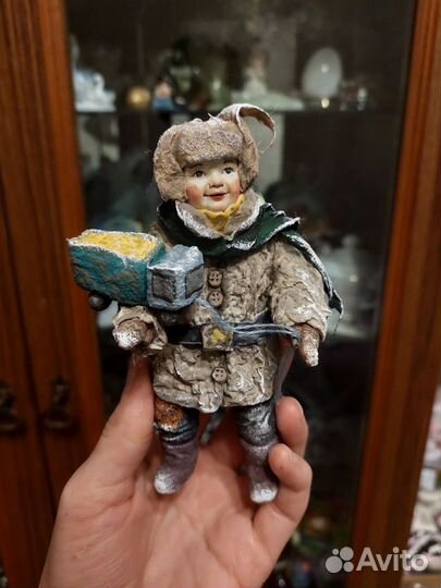 Ватные елочные игрушки