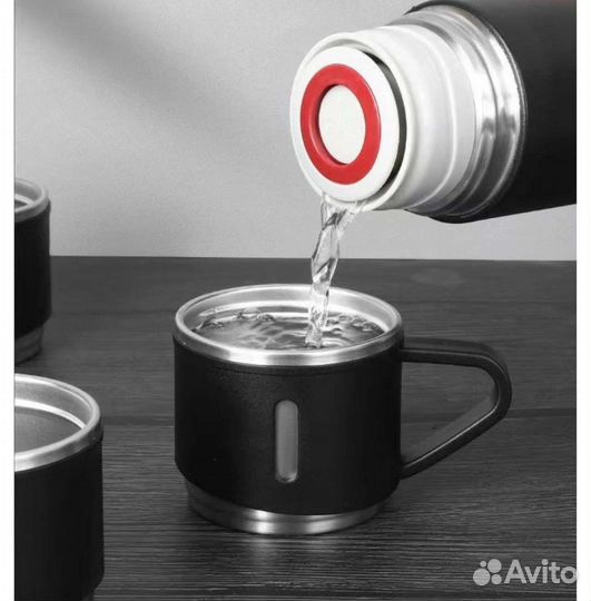 Подарочный набор термос с кружками